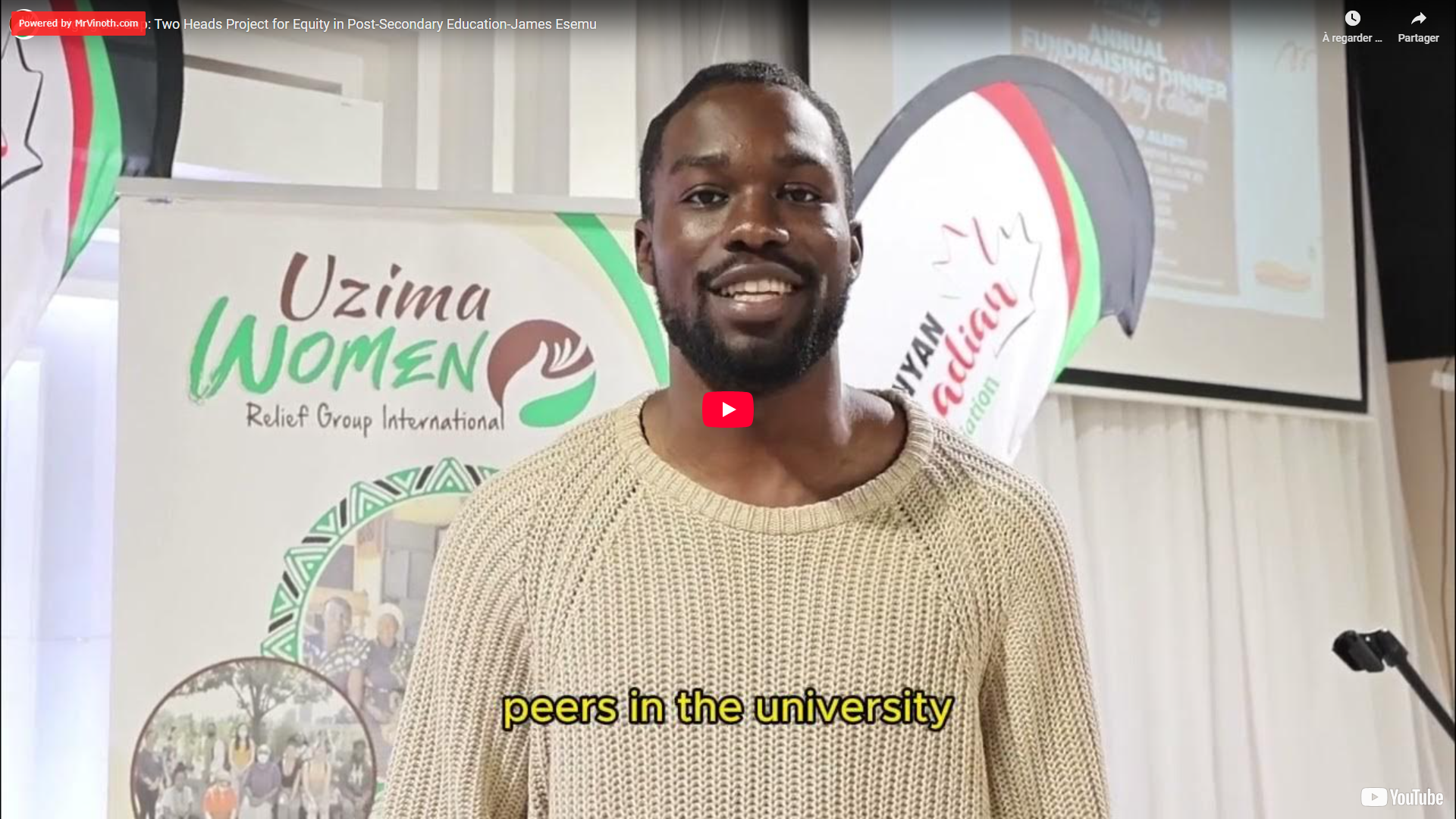Bridging the Gap: Two Heads Project for Equity in Post-Secondary Education-James Esemu
